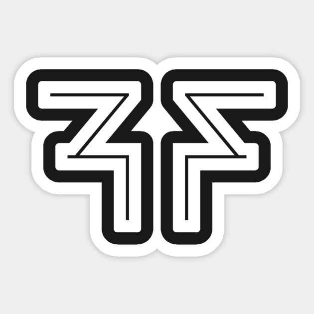 Classic FF Logo - White Sticker by Ryan Tiffin